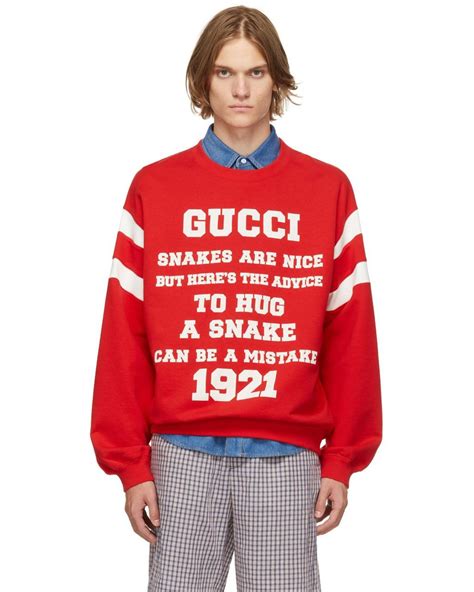 gucci snakes sweater|Gucci crew neck sweatshirt.